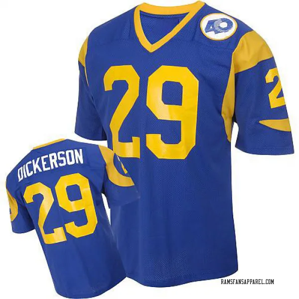 Eric Dickerson LA Rams Mitchell & Ness NFL Jersey S Small Blue Yellow  #29 NWT